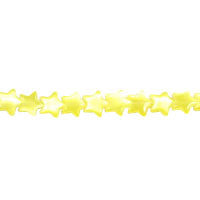 Cat's Eye Fiber Optic Glass Star Beads - Light Yellow Star - 7x7mm - 16-inch - unbranded beads for jewelry making