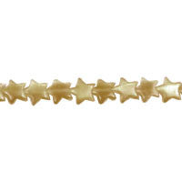 Cat's Eye Fiber Optic Glass Star Beads - Brown Star - 7x7mm - 16-inch - unbranded beads for jewelry making