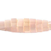 Cat's Eye Fiber Optic Glass Cube, Square & Rectangle Beads - Light Pink Cube - 4x4mm - 16-inch - unbranded beads for jewelry making