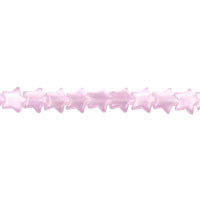 Cat's Eye Fiber Optic Glass Star Beads - Light Purple Star - 7x7mm - 16-inch - unbranded beads for jewelry making