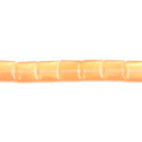 Cat's Eye Fiber Optic Glass Cube, Square & Rectangle Beads - Orange - Square - 8x8mm - 16-inch | SKU 97089 - unbranded beads for jewelry making