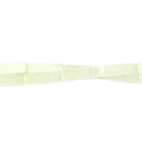 Cat's Eye Fiber Optic Glass Oval, Rice & Tube Beads - Green - Tube - 4x13mm - 16-inch | SKU 97093 - unbranded beads for jewelry making