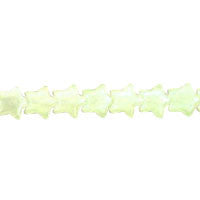 Cat's Eye Fiber Optic Glass Star Beads - Green - Star - 9x9mm - 16-inch | SKU 97094 - unbranded beads for jewelry making
