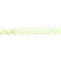 Cat's Eye Fiber Optic Glass Star Beads - Light Mint Star - 7x7mm - 16-inch - unbranded beads for jewelry making