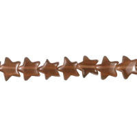 Cat's Eye Fiber Optic Glass Star Beads - Brown - Star - 9x9mm - 14-15-inch - unbranded beads for jewelry making
