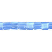 Cat's Eye Fiber Optic Glass Cube Beads - 16 Styles