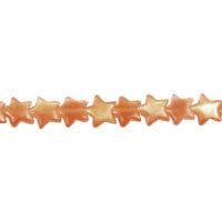 Cat's Eye Fiber Optic Glass Star Beads - Goldstone Star - 7x7mm - 16-inch - unbranded beads for jewelry making