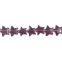 Cat's Eye Fiber Optic Glass Star Beads - Purple - Star - 9x9mm - 14-15-inch - unbranded beads for jewelry making
