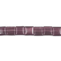 Cat's Eye Fiber Optic Glass Cube, Square & Rectangle Beads - Purple - Square - 8x8mm - 16-inch - unbranded beads for jewelry making