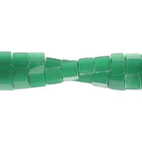 Cat's Eye Fiber Optic Glass Cube, Square & Rectangle Beads - Green - Cube - 4x4mm - 16-inch | SKU 97200 - unbranded beads for jewelry making