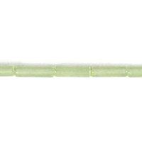 Cat's Eye Fiber Optic Glass Oval, Rice & Tube Beads - Green - Tube - 4x13mm - 16-inch | SKU 97214 - unbranded beads for jewelry making