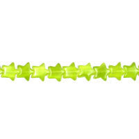 Cat's Eye Fiber Optic Glass Star Beads - Olive Drab Star - 7x7mm - 16-inch - unbranded beads for jewelry making