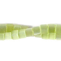 Cat's Eye Fiber Optic Glass Cube, Square & Rectangle Beads - Green - Cube - 6x6mm - 16-inch | SKU 97226 - unbranded beads for jewelry making