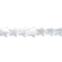Cat's Eye Fiber Optic Glass Star Beads - Silver - Star - 9x9mm - 16-inch | SKU 97247 - unbranded beads for jewelry making