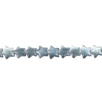 Cat's Eye Fiber Optic Glass Star Beads - Light Midnight Blue Star - 7x7mm - 16-inch - unbranded beads for jewelry making