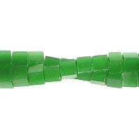 Cat's Eye Fiber Optic Glass Cube, Square & Rectangle Beads - Green - Cube - 6x6mm - 16-inch | SKU 97338 - unbranded beads for jewelry making