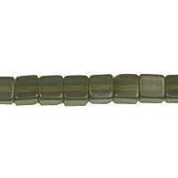 Green Smoky Quartz Glass Beads - Cube - 8x8mm - 16-inch - unbranded beads for jewelry making