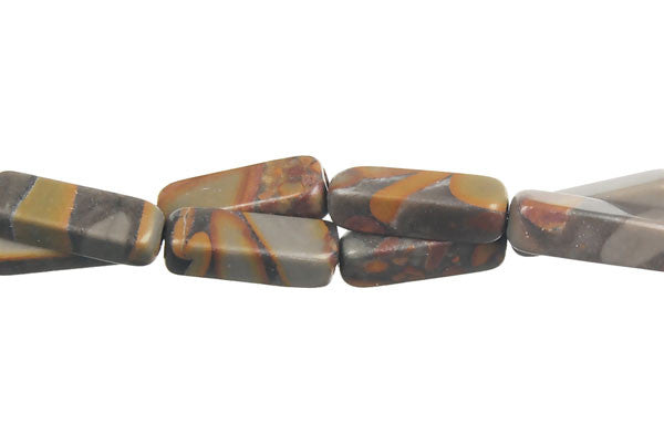 Golden Jasper Beads - Square Tube - 4x13mm - 16-inch - unbranded beads for jewelry making