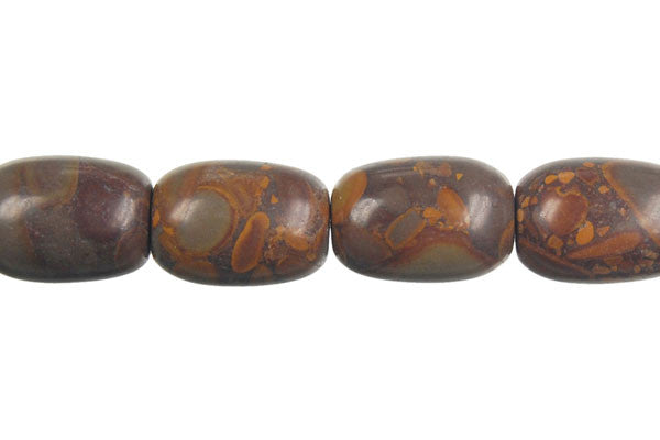 Golden Jasper Beads - Drum - 10x14mm - 16-inch - unbranded beads for jewelry making
