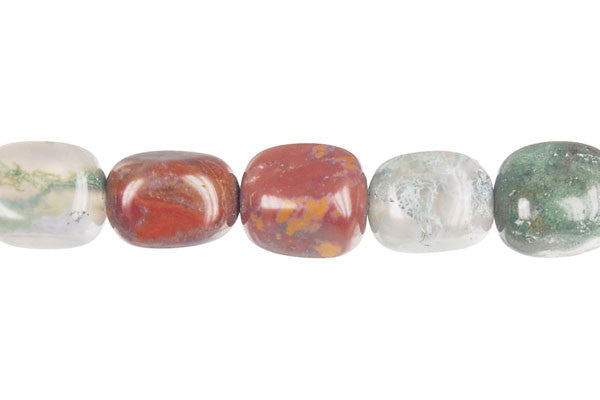 Fancy Jasper Beads - Smooth Nugget - 8x10mm - 16-inch - unbranded beads for jewelry making