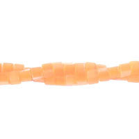 Cat's Eye Fiber Optic Glass Cube, Square & Rectangle Beads - Peach Cube - 4x4mm - 16-inch - unbranded beads for jewelry making