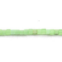 Cat's Eye Fiber Optic Glass Cube, Square & Rectangle Beads - Green - Cube - 4x4mm - 16-inch | SKU 97830 - unbranded beads for jewelry making