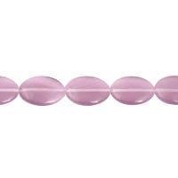 Cat's Eye Fiber Optic Glass Oval, Rice & Tube Beads - Purple - Oval - 10x14mm - 16-inch - unbranded beads for jewelry making