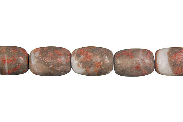 Sunset Jasper Beads - Drum - 10x14mm - 16-inch - unbranded beads for jewelry making