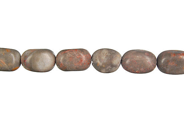Sunset Jasper Beads - Smooth Nugget - 8x12mm - 16-inch - unbranded beads for jewelry making