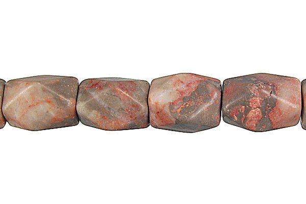 Sunset Jasper Beads - Faceted Nugget - 10x14mm - 16-inch - unbranded beads for jewelry making