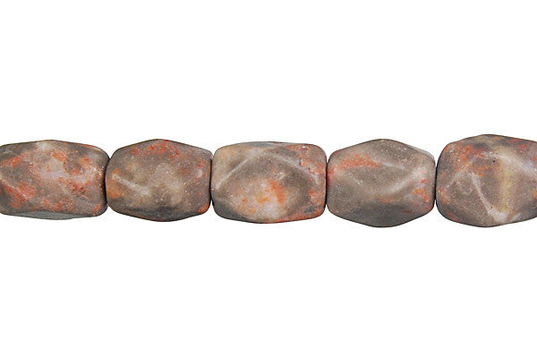 Sunset Jasper Beads - Faceted Nugget - 8x12mm - 16-inch - unbranded beads for jewelry making