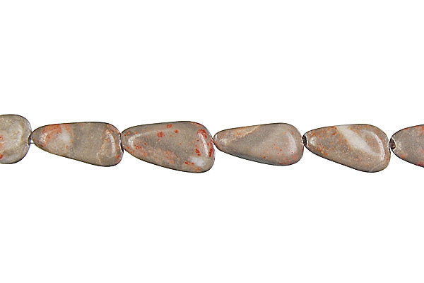 Sunset Jasper Beads - Tooth Nugget - 8x12mm - 16-inch - unbranded beads for jewelry making