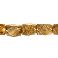 Coffee Quartz Glass Beads - Faceted Nugget - 10x14mm - 16-inch - unbranded beads for jewelry making