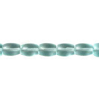 Aqua Quartz Glass Beads - Drum - 8x10mm - 16-inch - unbranded beads for jewelry making