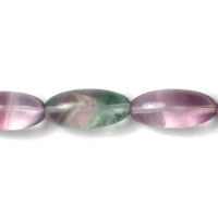 Fluorite Beads - AA) Rice - 10x20mm - 16-inch - unbranded beads for jewelry making