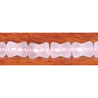 Rose Quartz Beads - Peanut - 10x12mm - 16-inch - unbranded beads for jewelry making