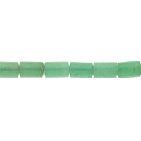 Green Aventurine Beads - Tube - 8x16mm - 16-inch - unbranded beads for jewelry making