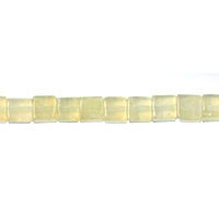 Pineapple Quartz Glass Beads - Cube - 6x6mm - 16-inch - unbranded beads for jewelry making