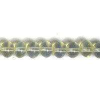 Pineapple Quartz Glass Beads - Rondelle - 5x8mm - 16-inch - unbranded beads for jewelry making