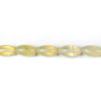 Pineapple Quartz Glass Beads - Rice - 6x12mm - 16-inch - unbranded beads for jewelry making