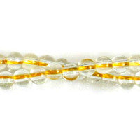 Pineapple Quartz Glass Beads - Round - 8mm - 16-inch - unbranded beads for jewelry making