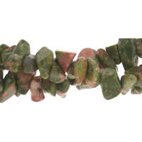Unakite Beads - Chips - 5x7mm - 36-inch - unbranded beads for jewelry making