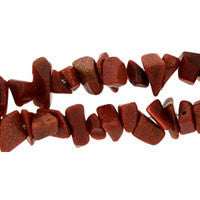 Gold Stone Beads - Chips - 5x7mm - 36-inch - unbranded beads for jewelry making