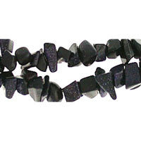 Blue Stone Beads - Chips - 5x7mm - 36-inch - unbranded beads for jewelry making