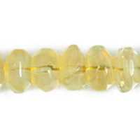 Pineapple Quartz Glass Beads - Rondelle Nugget - 10x16mm - 16-inch - unbranded beads for jewelry making