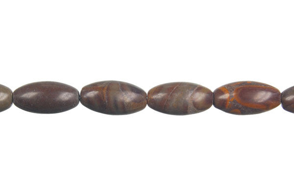 Golden Jasper Beads - Rice - 6x12mm - 16-inch - unbranded beads for jewelry making