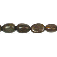 Golden Jasper Beads - Smooth Nugget - 8x12mm - 16-inch - unbranded beads for jewelry making