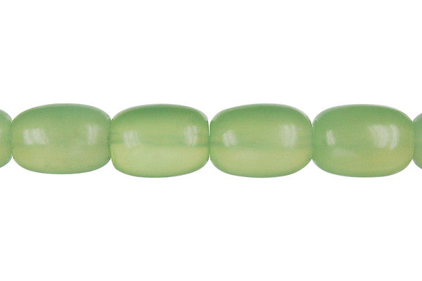 New Jade Beads - Drum - 10x14mm - 16-inch - unbranded beads for jewelry making