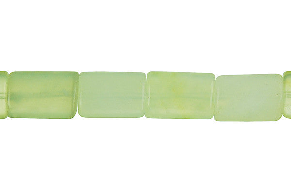 New Jade Beads - Rectangle - 10x14mm - 16-inch - unbranded beads for jewelry making