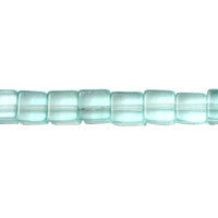 Aqua Quartz Glass Beads - Cube - 6x6mm - 16-inch - unbranded beads for jewelry making